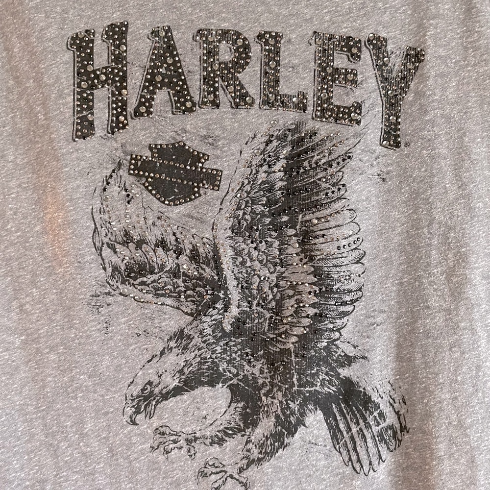 🧡 Harley-Davidson Rhinestone Short Sleeve Tee 🧡 - Picture 2 of 6